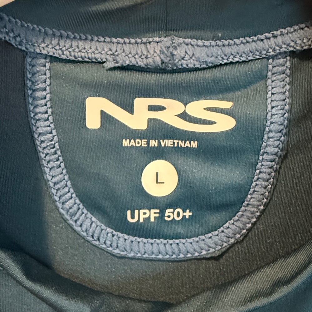 NRS Blue Rashguard men’s Large - Picture 2 of 5